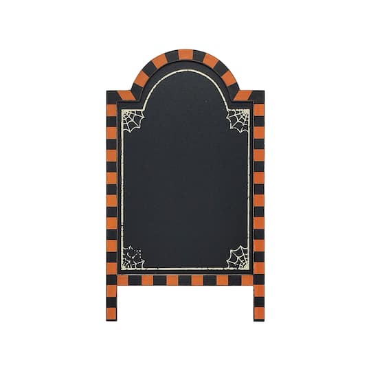 23" Black & Orange Spiderweb Chalkboard by Ashland®